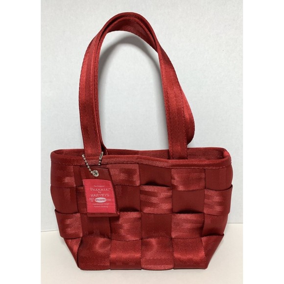 Original Detroit by Harvey's Seatbelt Shoulder Bag Red Handbag Purse with Charm